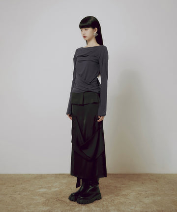 Drape Layered Long Sleeve
